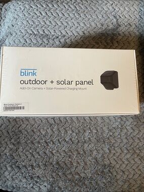 Blink Outdoor + Solar Panel Add-On Camera (White, Blink Logo)